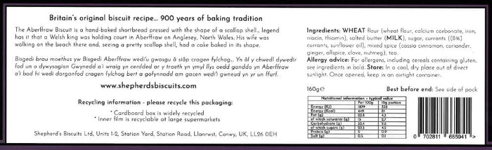 Aberffraw biscuits - Bara Brith Shortbread