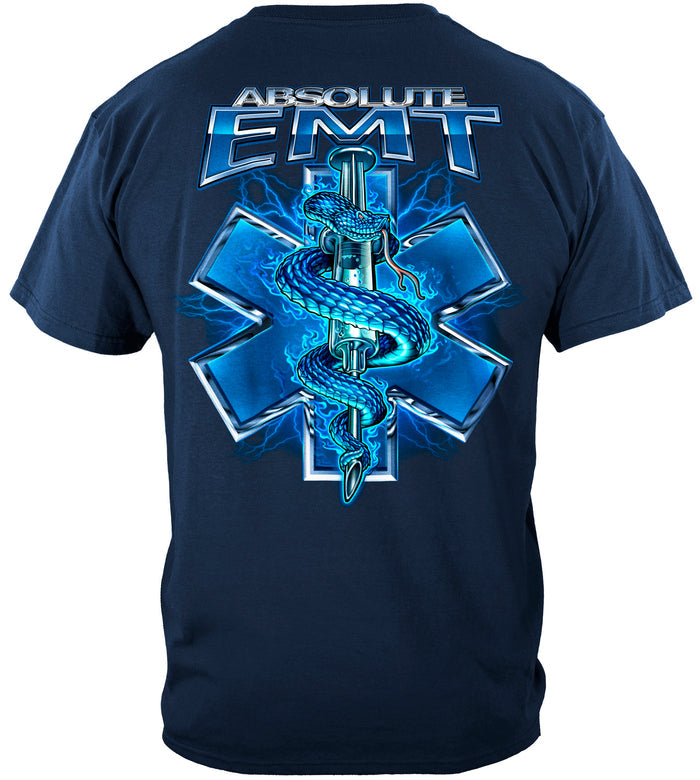 Absolute EMT Snake T-Shirt – EMS star of life emergency medical technician fire rescue shirt