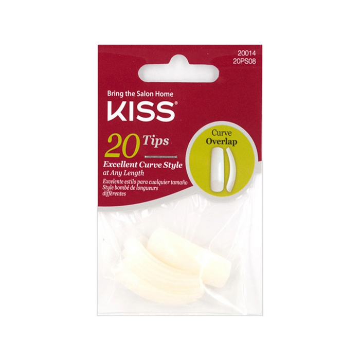 Acrylic Plain Nails Curve Overlap 20pcs #20PS08