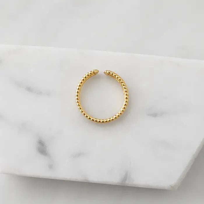 Adjustable Textured Duo Ring