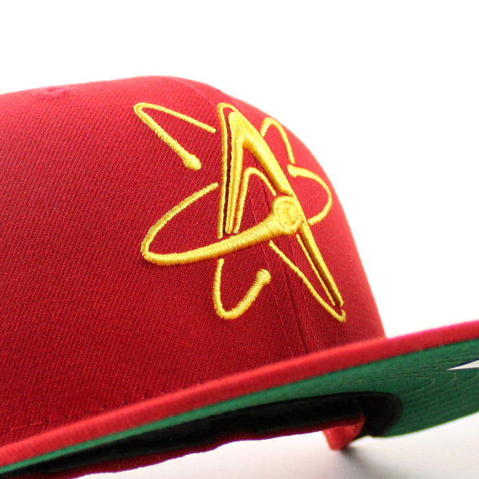 ALBUQUERQUE ISOTOPES 2007 All Star Game New Era 59Fifty Fitted Hat (Scarlet Red Green Under Brim)