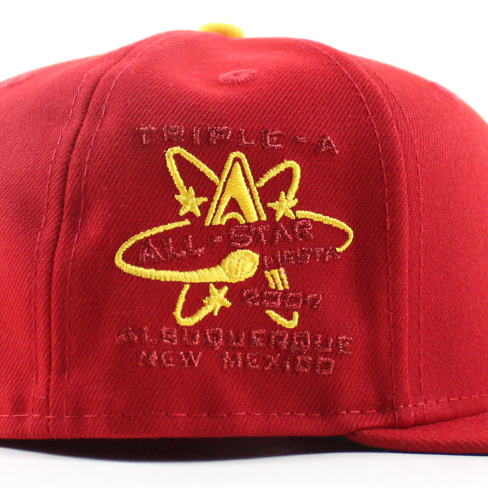 ALBUQUERQUE ISOTOPES 2007 All Star Game New Era 59Fifty Fitted Hat (Scarlet Red Green Under Brim)