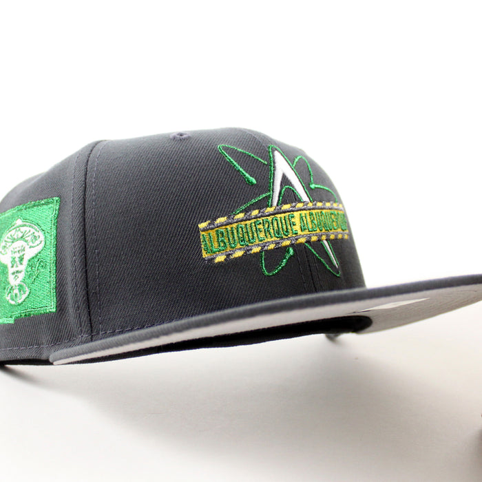 ALBUQUERQUE ISOTOPES New Mexico State New Era 59Fifty Fitted Hat (Graphite Gray Under Brim)