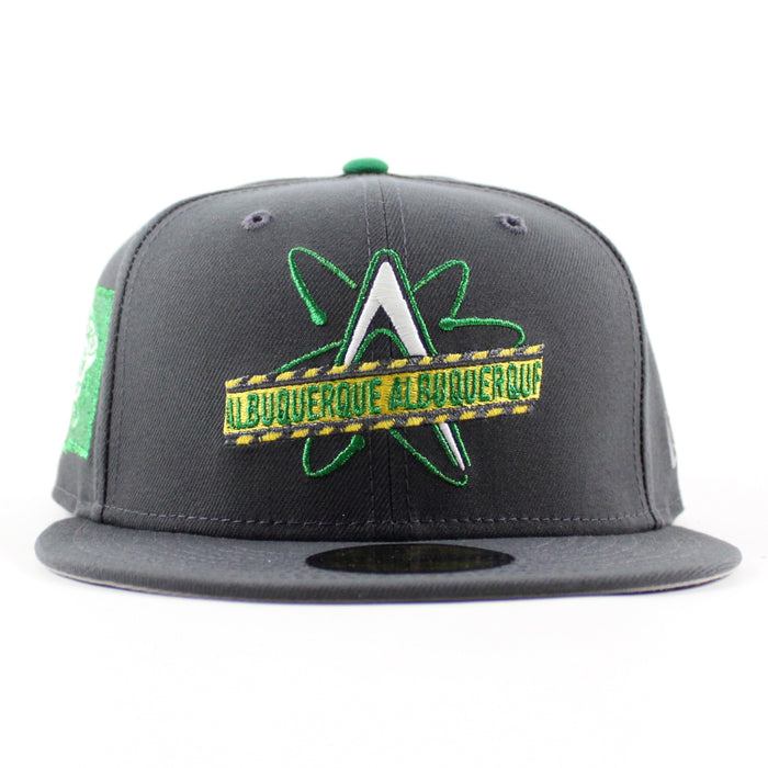 ALBUQUERQUE ISOTOPES New Mexico State New Era 59Fifty Fitted Hat (Graphite Gray Under Brim)