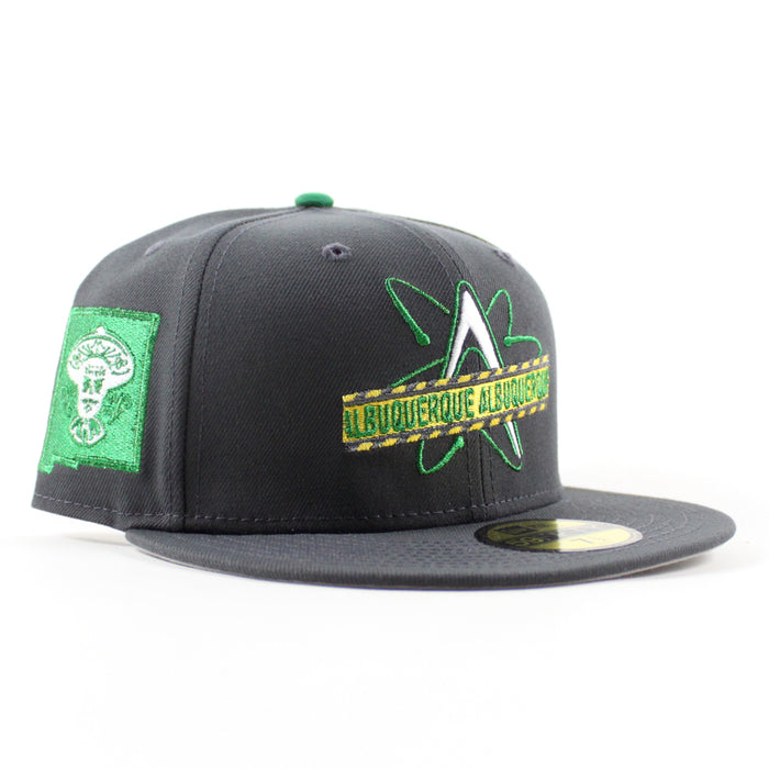 ALBUQUERQUE ISOTOPES New Mexico State New Era 59Fifty Fitted Hat (Graphite Gray Under Brim)