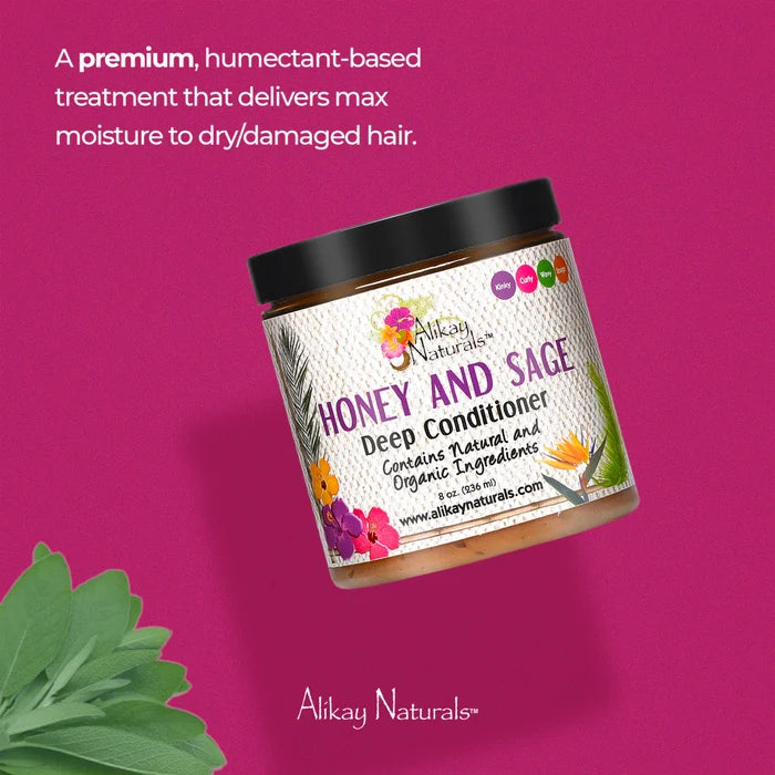 Alikay Naturals HONEY AND SAGE Deep Conditioner 8oz