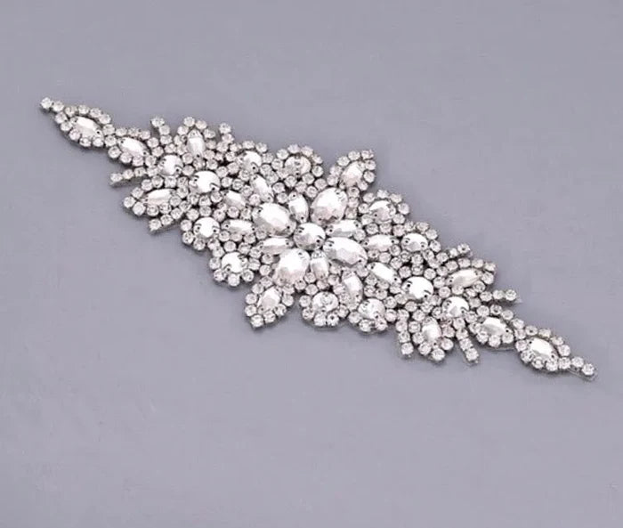 Wedding Accessories - Silver Crystal Bridal Belt/Sash