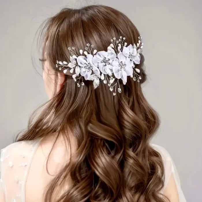 Wedding Hair Accessories - Floral Bridal Hair Comb