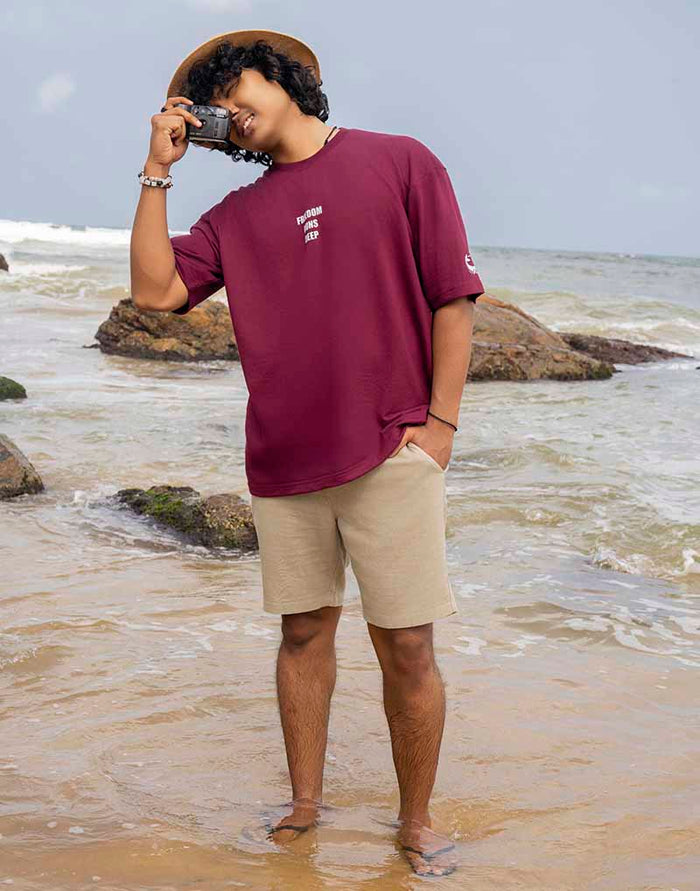 AMAZING LANKA GRAPHIC PRINTED OVERSIZED T - SHIRT