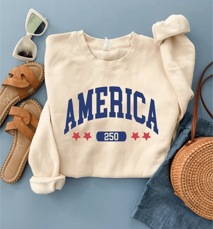 America stars 250 years sweatshirt