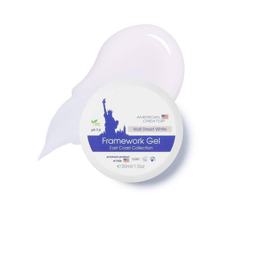 American Creator Framework Gel - WALL STREET WHITE (East Coast Col.)-Extension Gels;Must have-American Creator-Gel Essentialz