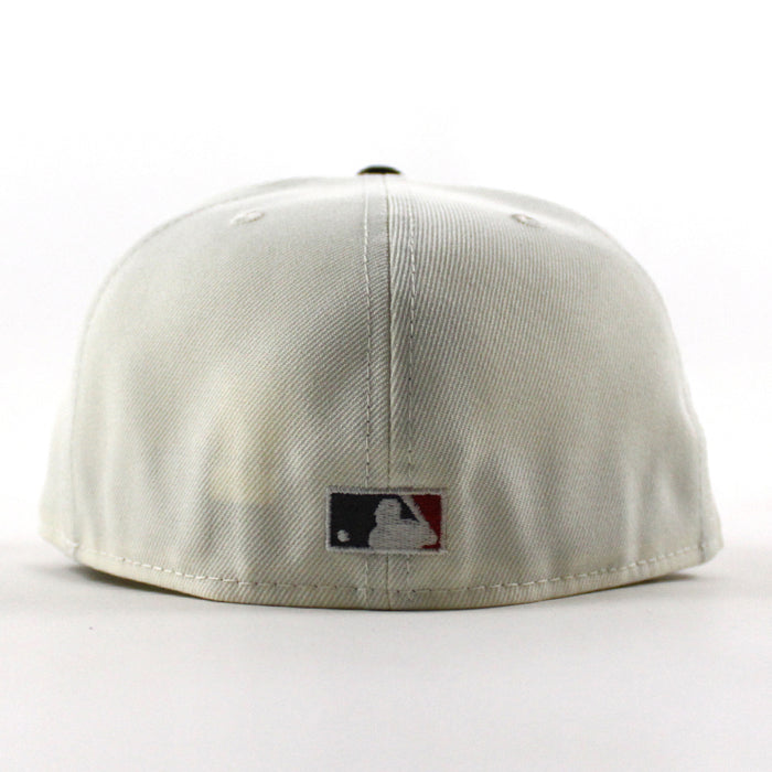 Anaheim Angels 1961 Angels Baseball  New Era 59Fifty Fitted Hat (Chrome White Black Green Gray Under Brim)
