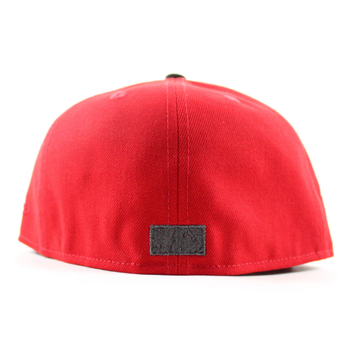 Anaheim Angels 60th Anniversary New Era 59Fifty Fitted Hat (Scarlet Red Gray Under Brim)