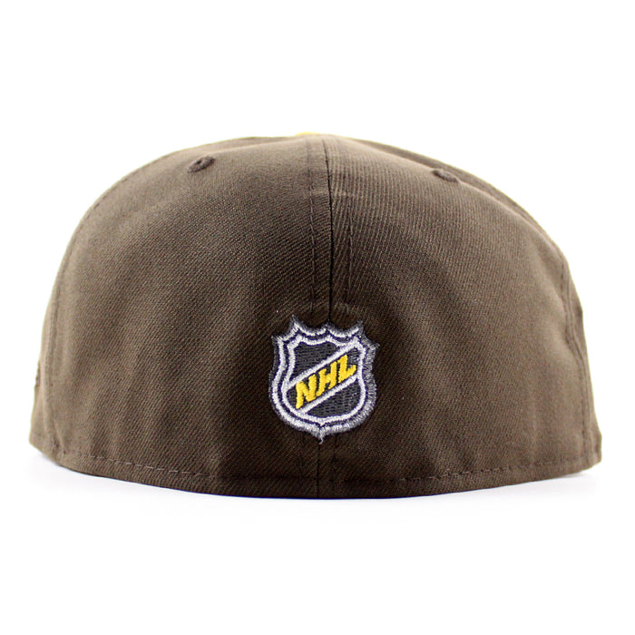 Anaheim Ducks 25 Years New Era 59Fifty Fitted Hat (Walnut Gray Under brim)
