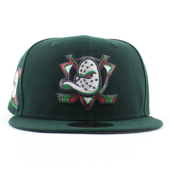 Anaheim Ducks A Mighty Decade New Era 59Fifty Fitted Hat (Dark Green Gray Under brim)