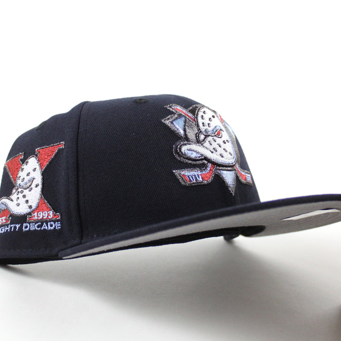 Anaheim Ducks A Mighty Decade New Era 59Fifty Fitted Hat (Navy Blue Gray Under brim)
