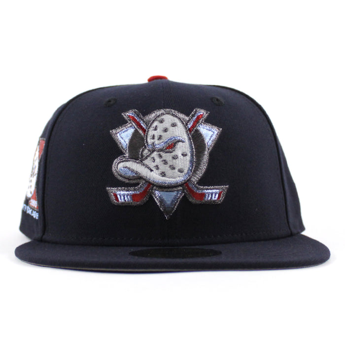 Anaheim Ducks A Mighty Decade New Era 59Fifty Fitted Hat (Navy Blue Gray Under brim)