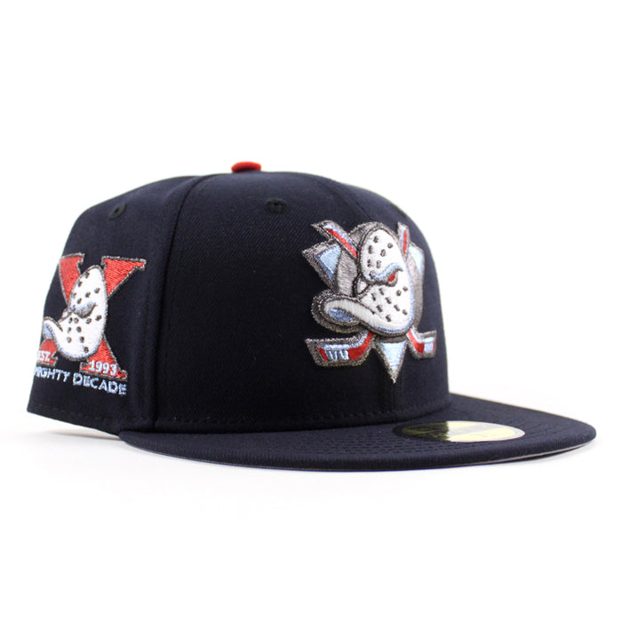 Anaheim Ducks A Mighty Decade New Era 59Fifty Fitted Hat (Navy Blue Gray Under brim)