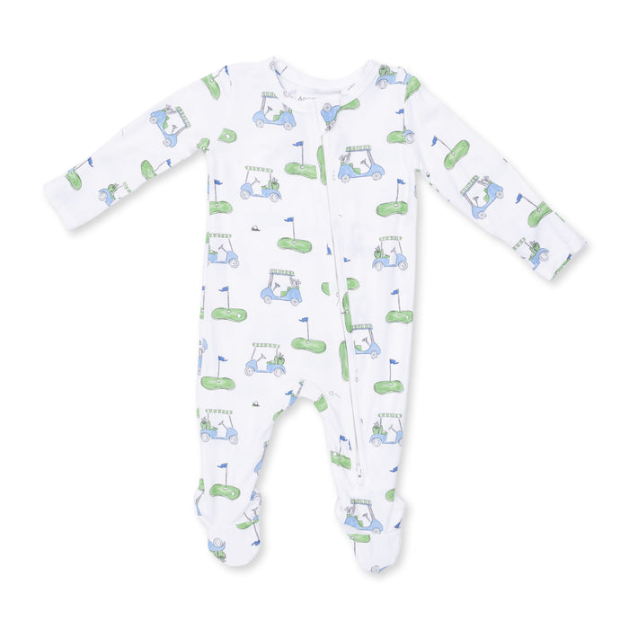 Angel Dear Golf Carts Blue - 2 Way Zipper Footie