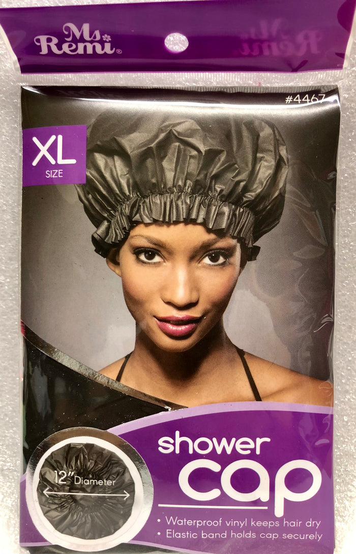 Annie Ms Remi Shower Cap Black XL #4467- Dozen Pack - Palms Fashion Inc.