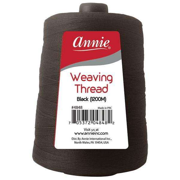 Annie Weaving Thread 1200 Meters, 1 Count, Black