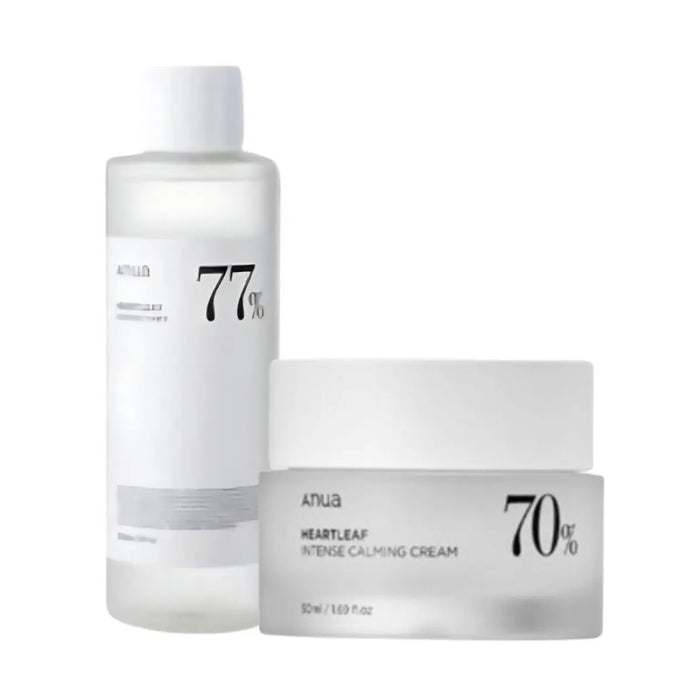 Anua Heartleaf 70% Intense Calming Cream + Toner - DOKAN