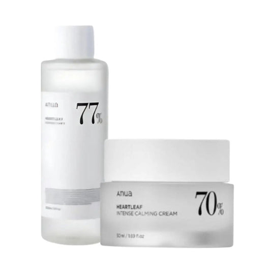 Anua Heartleaf 70% Intense Calming Cream + Toner - DOKAN