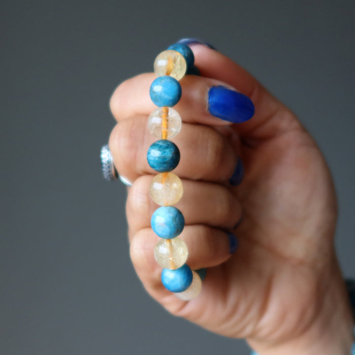 apatite citrine bracelet
