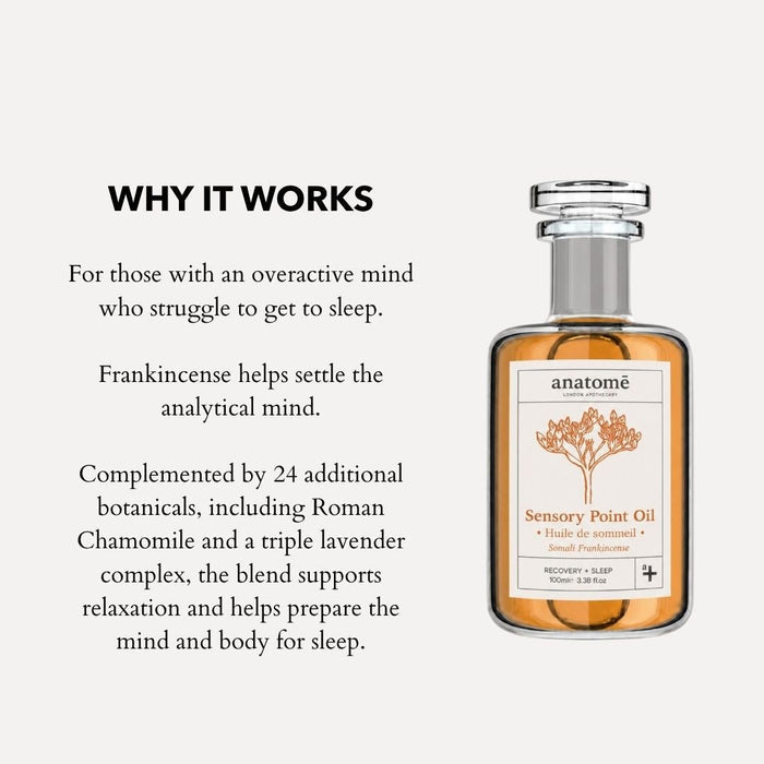 Sensory Point Sleep Oil for Overactive Mind – Somali Frankincense | 100ml - anatomē