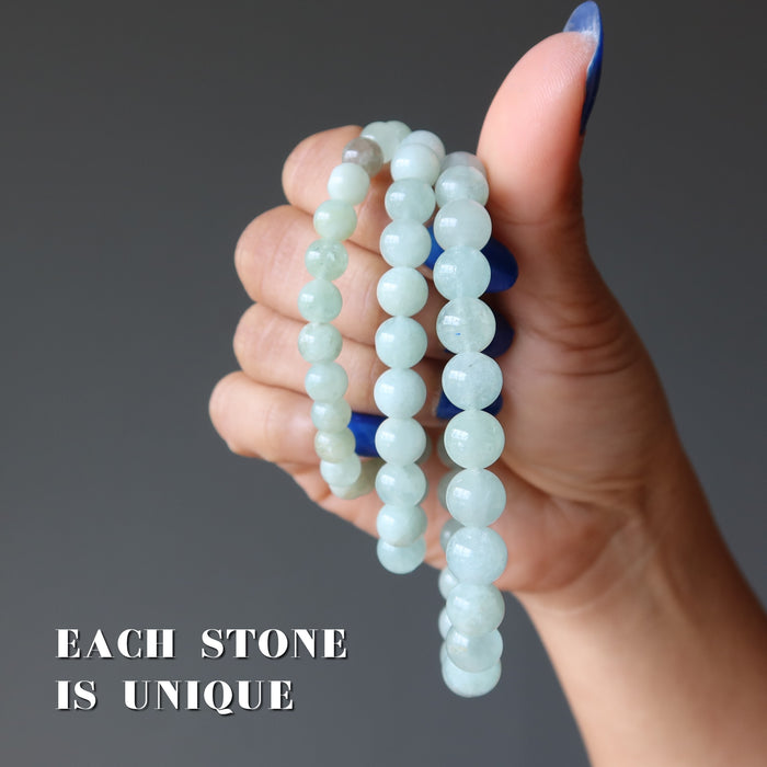 green aquamarine bracelet