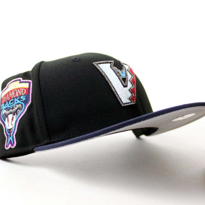 Arizona Diamondbacks 1998 Inaugural Season New Era 59Fifty Fitted Hat (Black Navy Gray Under Brim)
