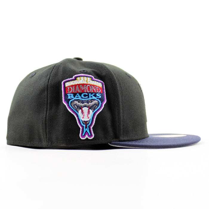 Arizona Diamondbacks 1998 Inaugural Season New Era 59Fifty Fitted Hat (Black Navy Gray Under Brim)