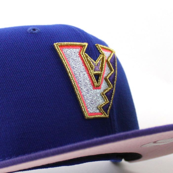 Arizona Diamondbacks 1998 Inaugural Season New Era 59Fifty Fitted Hat (Calming Blue Orchid Pink Under Brim)
