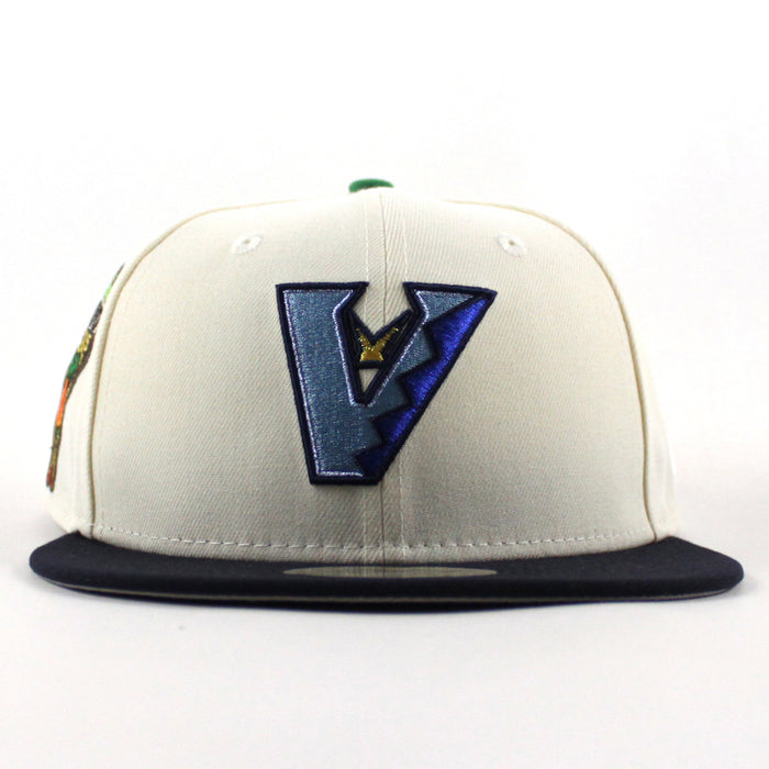 Arizona Diamondbacks 1998 Inaugural Season New Era 59Fifty Fitted Hat (Chrome White Navy Gray Under Brim)