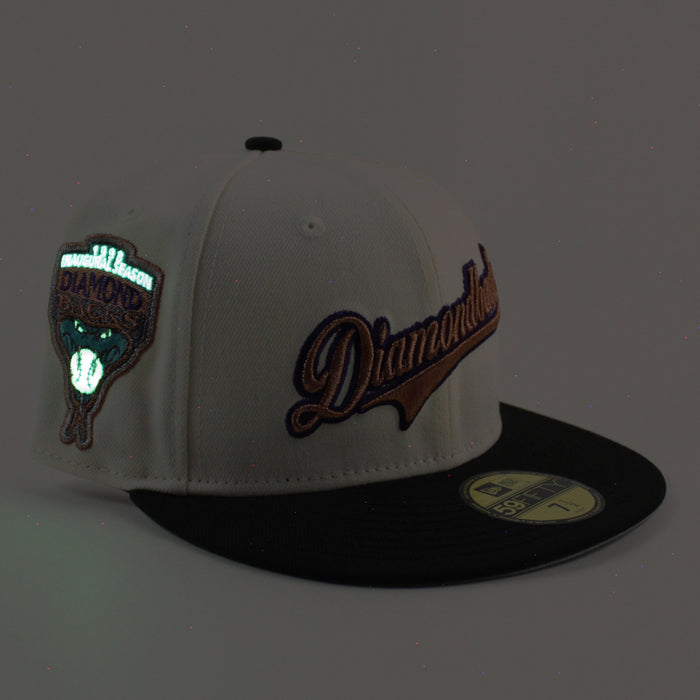 Arizona Diamondbacks 1998 Inaugural Season New Era 59Fifty Fitted Hat (Chrome White Black Gray Under Brim)