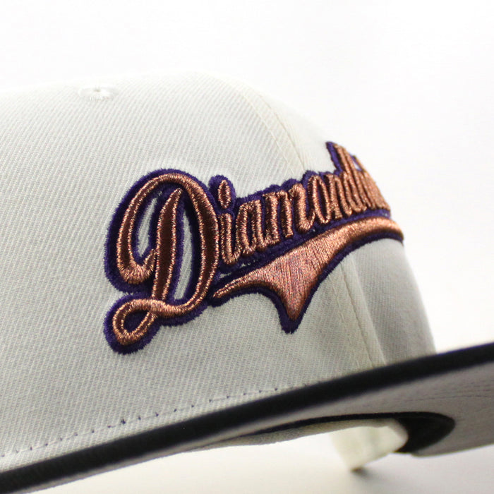 Arizona Diamondbacks 1998 Inaugural Season New Era 59Fifty Fitted Hat (Chrome White Black Gray Under Brim)