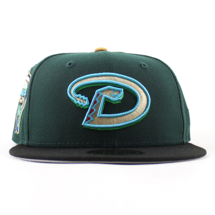 Arizona Diamondbacks 1998 Inaugural Season New Era 59Fifty Fitted Hat (Dark Green Black Gray Under Brim)
