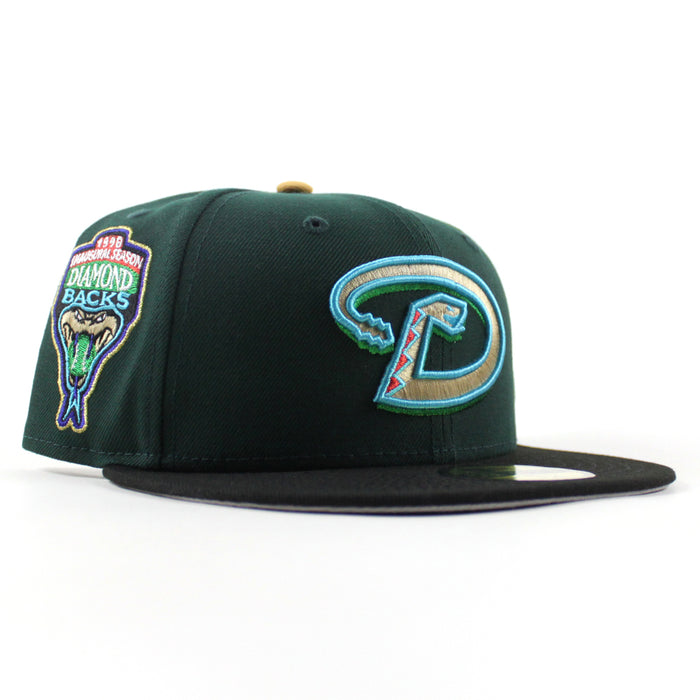 Arizona Diamondbacks 1998 Inaugural Season New Era 59Fifty Fitted Hat (Dark Green Black Gray Under Brim)