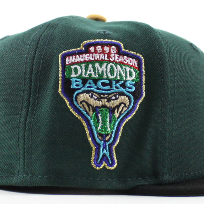 Arizona Diamondbacks 1998 Inaugural Season New Era 59Fifty Fitted Hat (Dark Green Black Gray Under Brim)