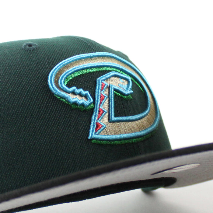 Arizona Diamondbacks 1998 Inaugural Season New Era 59Fifty Fitted Hat (Dark Green Black Gray Under Brim)