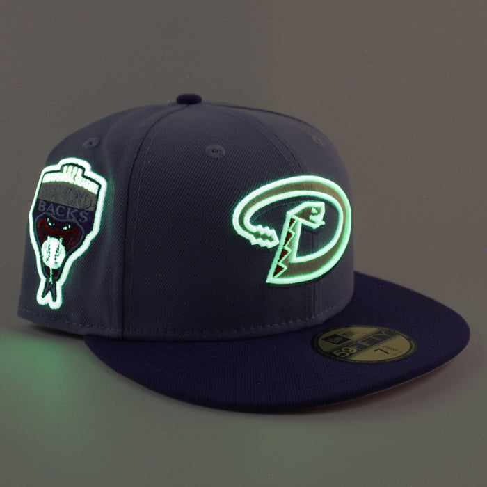 Arizona Diamondbacks 1998 Inaugural Season New Era 59Fifty Fitted Hat (Lavender Orchid Pink Under Brim)