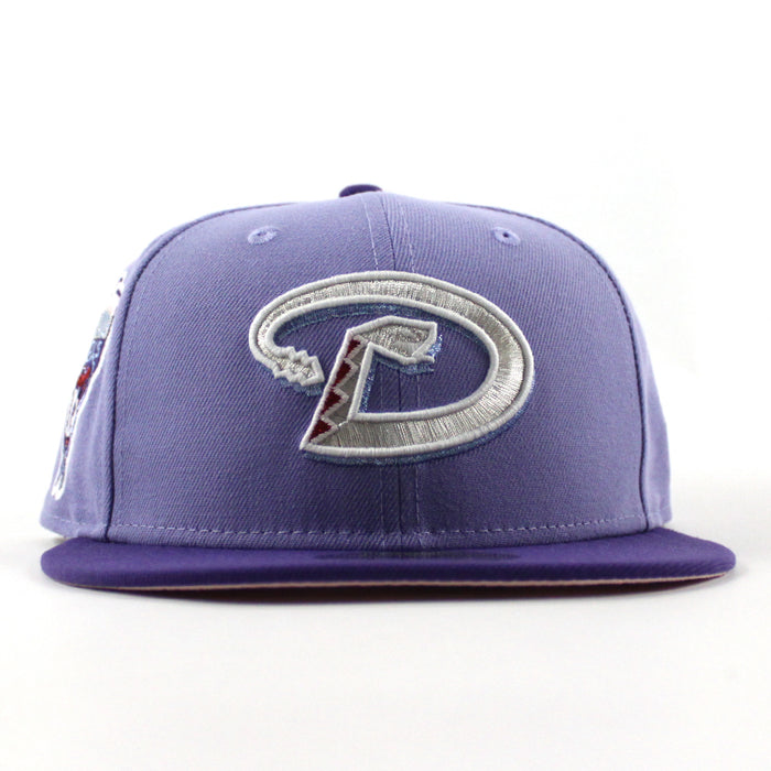 Arizona Diamondbacks 1998 Inaugural Season New Era 59Fifty Fitted Hat (Lavender Orchid Pink Under Brim)