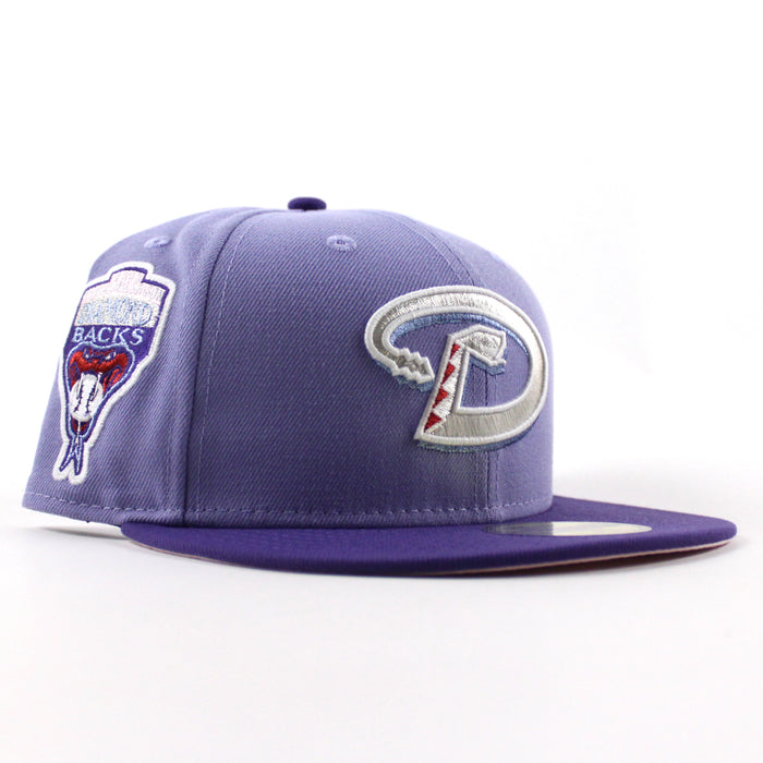 Arizona Diamondbacks 1998 Inaugural Season New Era 59Fifty Fitted Hat (Lavender Orchid Pink Under Brim)