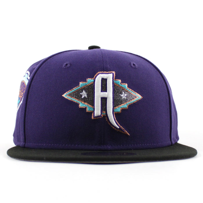 Arizona Diamondbacks 1998 Inaugural Season New Era 59Fifty Fitted Hat (Purple Black Gray Under Brim)