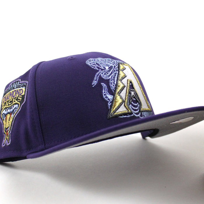 Arizona Diamondbacks 1998 Inaugural Season New Era 59Fifty Fitted Hat (Purple Gray Under Brim)