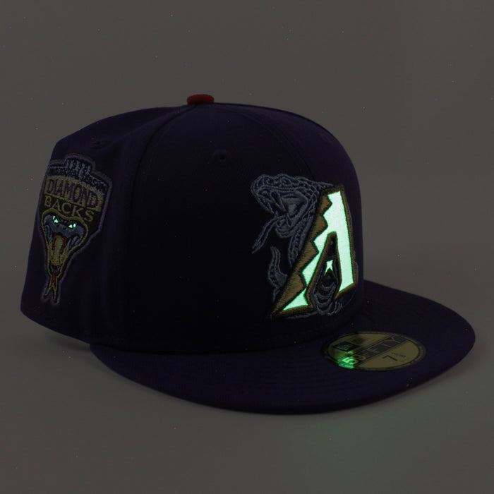 Arizona Diamondbacks 1998 Inaugural Season New Era 59Fifty Fitted Hat (Purple Gray Under Brim)