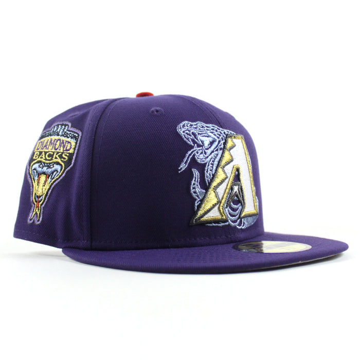 Arizona Diamondbacks 1998 Inaugural Season New Era 59Fifty Fitted Hat (Purple Gray Under Brim)