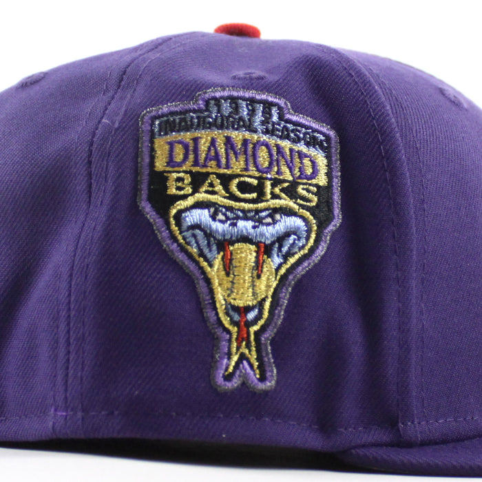 Arizona Diamondbacks 1998 Inaugural Season New Era 59Fifty Fitted Hat (Purple Gray Under Brim)