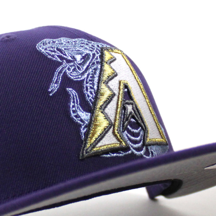 Arizona Diamondbacks 1998 Inaugural Season New Era 59Fifty Fitted Hat (Purple Gray Under Brim)