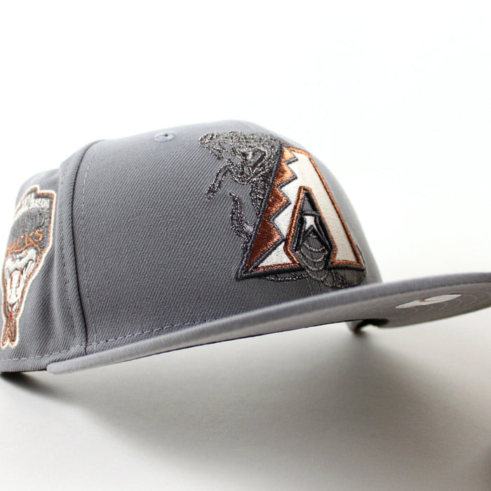 Arizona Diamondbacks 1998 Inaugural Season New Era 59Fifty Fitted Hat (Storm Gray Gray Under Brim)
